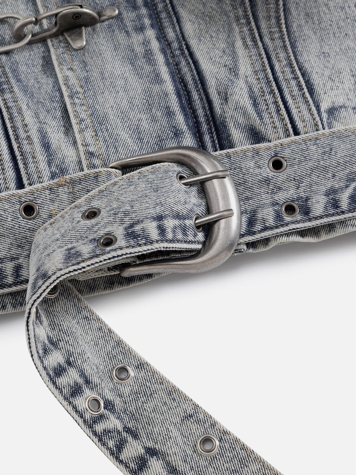 Aelfric Eden Super Boxy Fireman Clasp Denim Vest