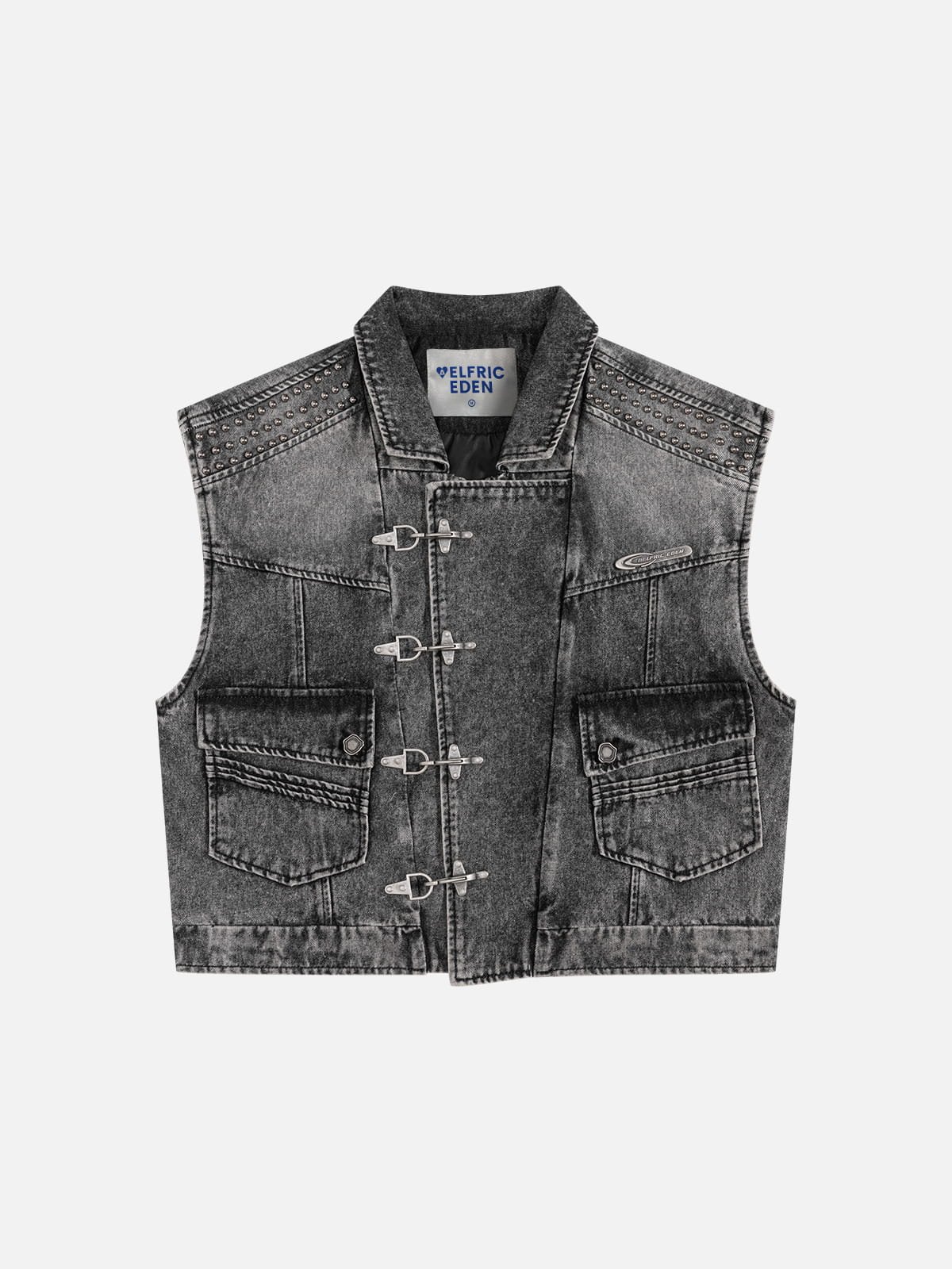 Aelfric Eden Super Boxy Fireman Clasp Denim Vest