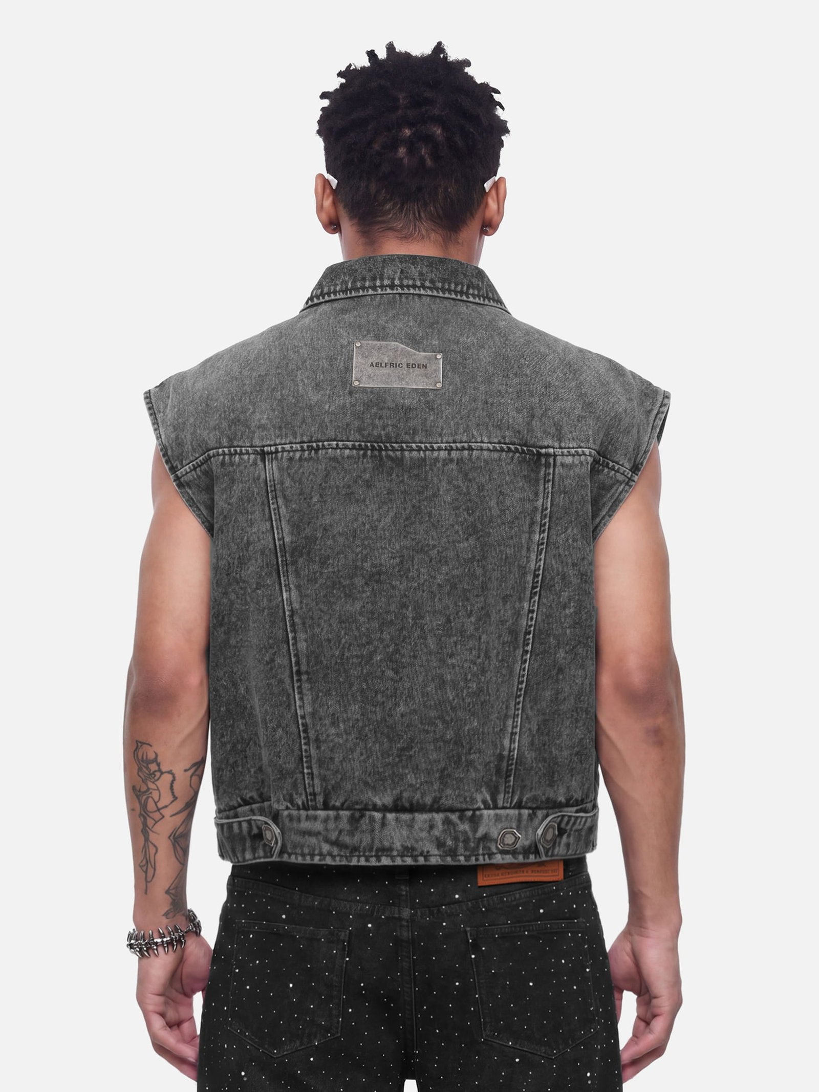 Aelfric Eden Super Boxy Fireman Clasp Denim Vest