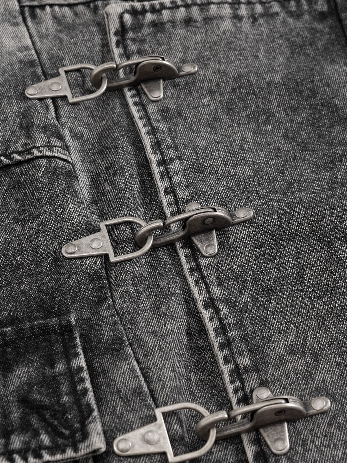Aelfric Eden Super Boxy Fireman Clasp Denim Vest